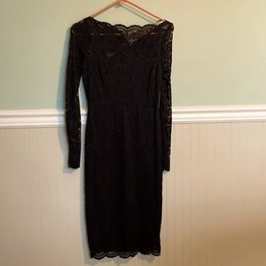 Lulus Black Lace Dress S